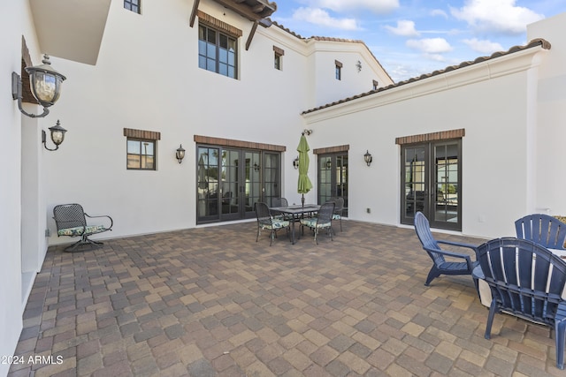 10125 E Cortez Dr, Scottsdale, AZ 85260 - view of patio featuring french doors and outdoor dining space