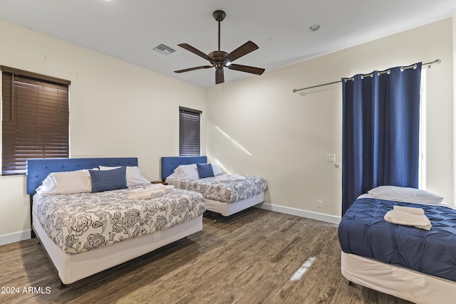 10125 E Cortez Dr, Scottsdale, AZ 85260 - bedroom featuring wood finished floors and a ceiling fan