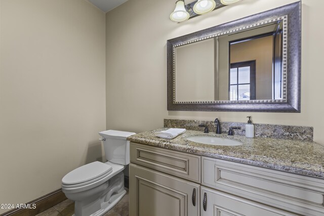 10125 E Cortez Dr, Scottsdale, AZ 85260 - half bath featuring vanity and tile patterned floors