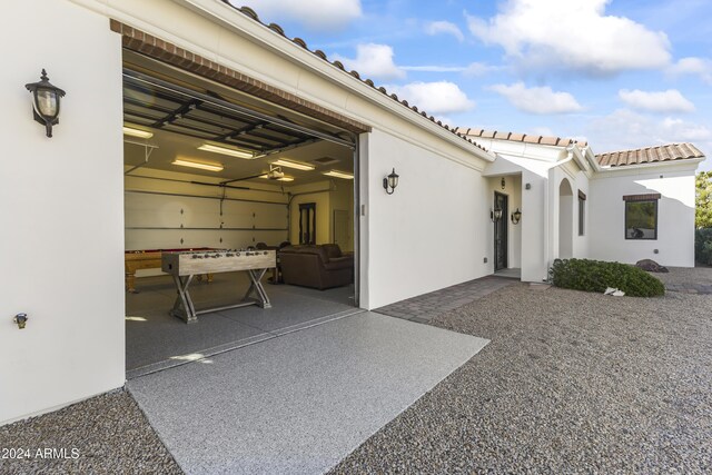10125 E Cortez Dr, Scottsdale, AZ 85260 - view of patio / terrace with a garage