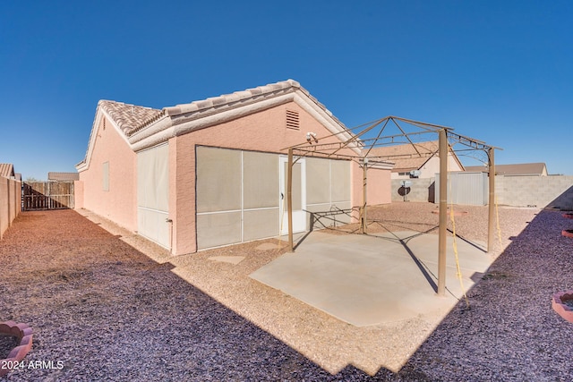 exterior space with a patio