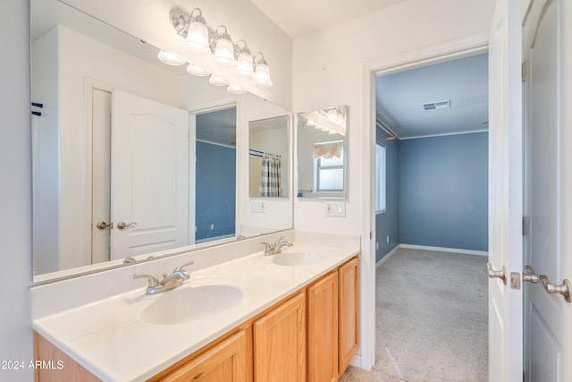 bathroom with vanity