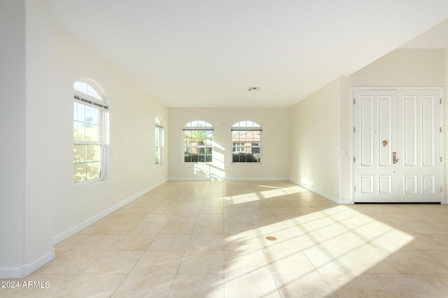 view of tiled empty room