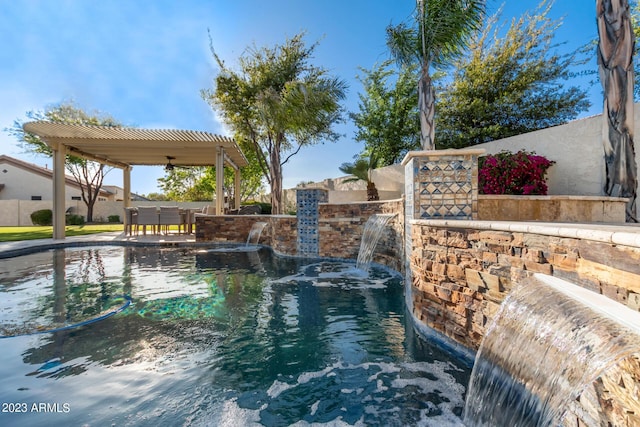 view of pool
