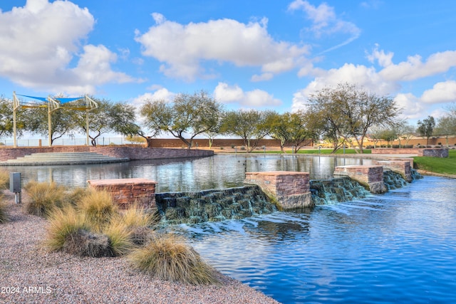 view of water feature