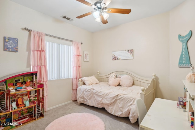 4918 W Wahalla Ln, Glendale, AZ 85308 - carpeted bedroom with a ceiling fan and baseboards