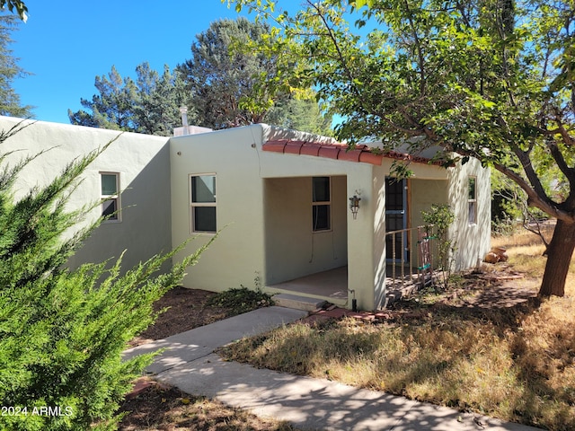 view of front of home