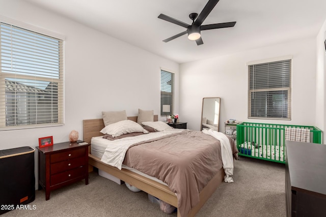 12505 W Kaler Dr, Glendale, AZ 85307 - carpeted bedroom featuring ceiling fan