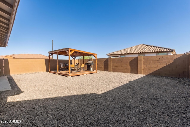 12505 W Kaler Dr, Glendale, AZ 85307 - fenced backyard featuring a wooden deck