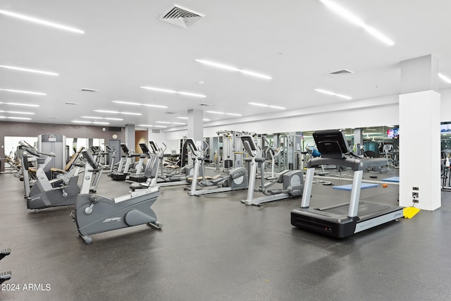 view of exercise room