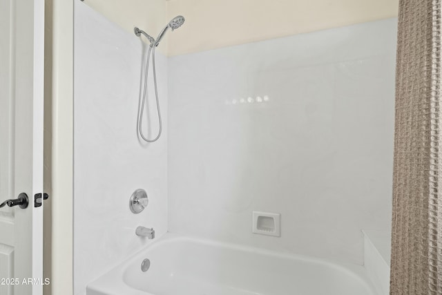 full bathroom with bathtub / shower combination