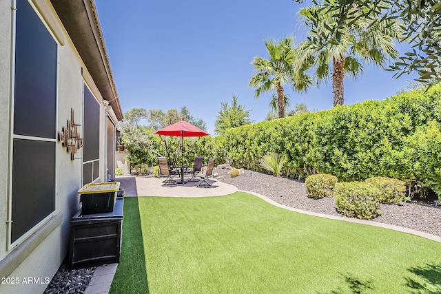 12738 W Brookhart Way, Peoria, AZ 85383 - view of grassy yard featuring a patio