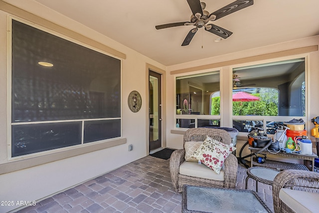 12738 W Brookhart Way, Peoria, AZ 85383 - view of patio / terrace with ceiling fan