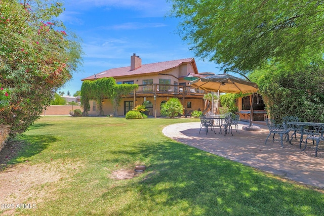 1338 W Mountain View Dr, Mesa, AZ 85201 - view of yard featuring a patio area