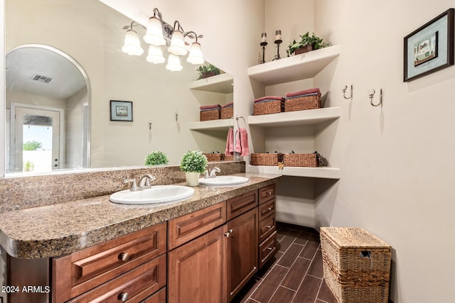 bathroom featuring vanity