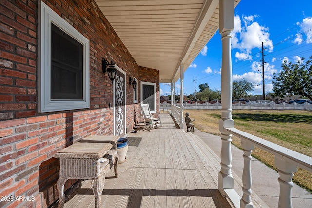 view of patio / terrace featuring covered porch