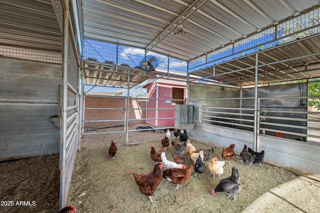 view of horse barn