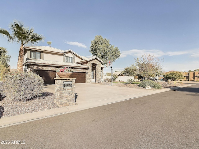 4530 W Misty Willow Ln, Glendale, AZ 85310 - view of front of home with a garage