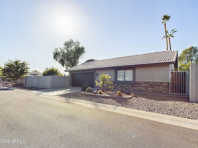 4530 W Misty Willow Ln, Glendale, AZ 85310 - view of front of home with a garage