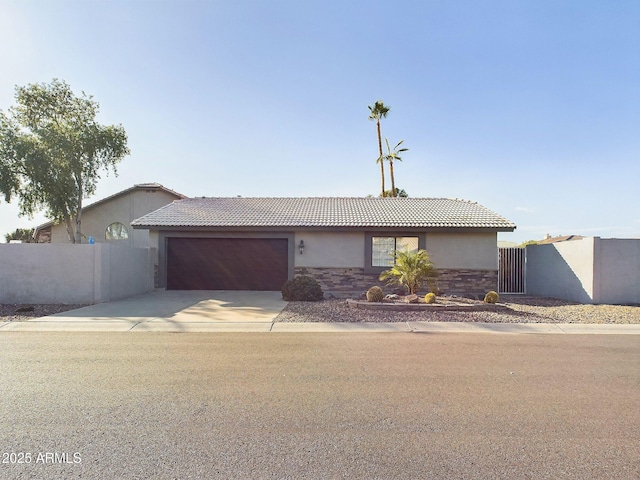 4530 W Misty Willow Ln, Glendale, AZ 85310 - view of front facade with a garage