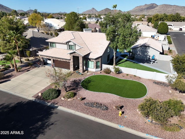 4530 W Misty Willow Ln, Glendale, AZ 85310 - aerial view with a mountain view