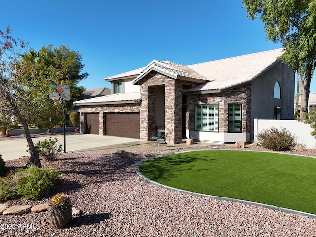4530 W Misty Willow Ln, Glendale, AZ 85310 - view of front facade with a garage