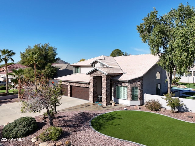 4530 W Misty Willow Ln, Glendale, AZ 85310 - view of front of property featuring a garage