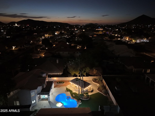 4530 W Misty Willow Ln, Glendale, AZ 85310 - drone / aerial view featuring a mountain view