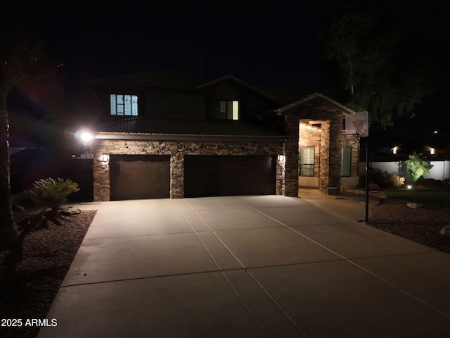 4530 W Misty Willow Ln, Glendale, AZ 85310 - view of front of house featuring a garage