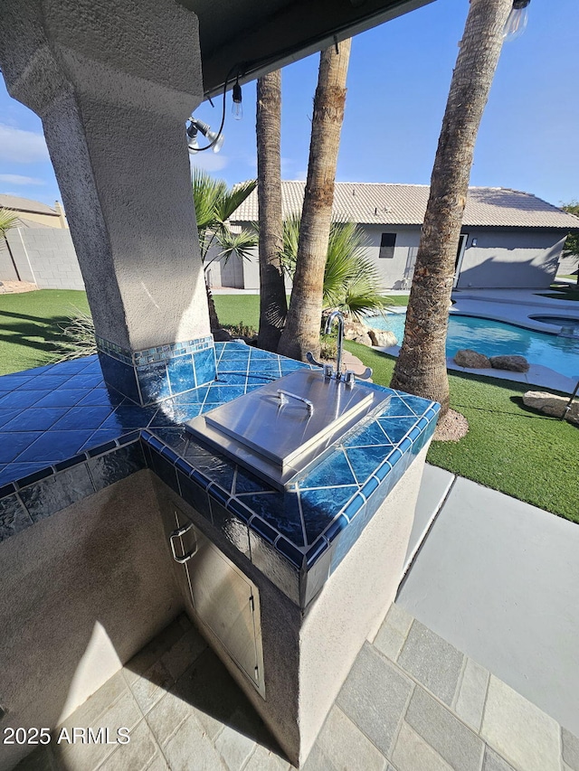 4530 W Misty Willow Ln, Glendale, AZ 85310 - exterior details featuring a pool
