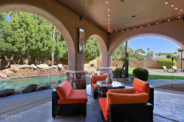 view of patio / terrace with outdoor lounge area