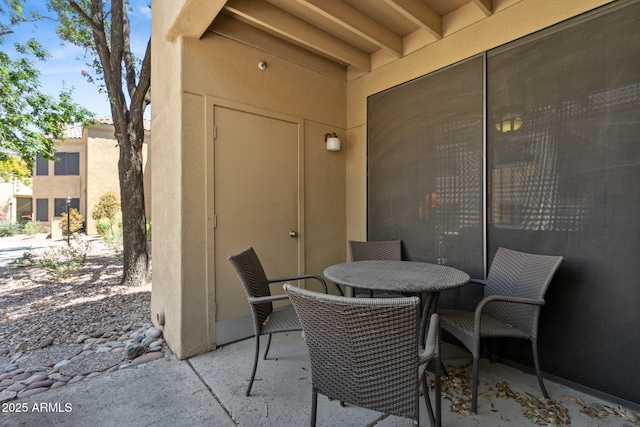 view of patio / terrace with outdoor dining area