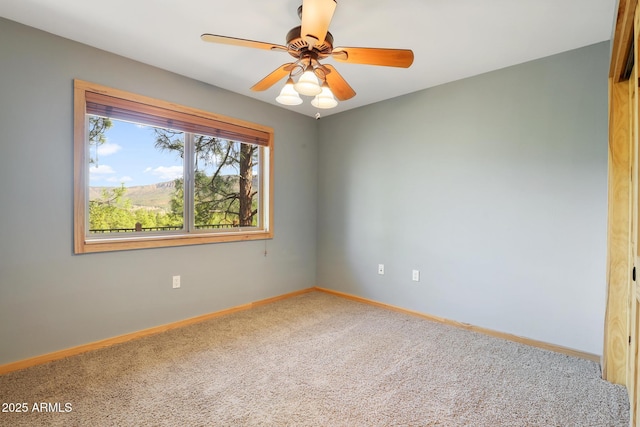 6602 W Dogwood Ln, Pine, AZ 85544 - carpeted empty room featuring baseboards and ceiling fan