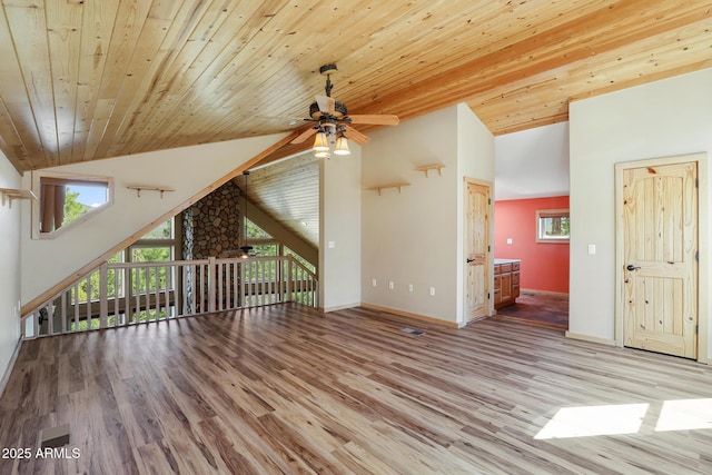 6602 W Dogwood Ln, Pine, AZ 85544 - additional living space featuring a wealth of natural light, high vaulted ceiling, and ceiling fan