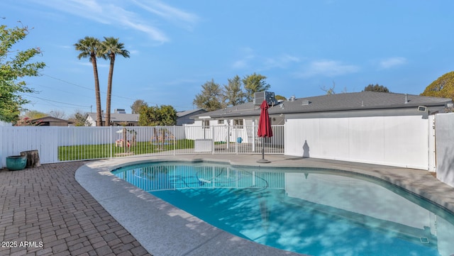 view of pool with a patio