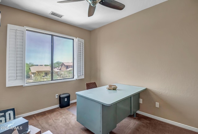 17493 W Arroyo Way, Goodyear, AZ 85338 - carpeted office with ceiling fan and baseboards