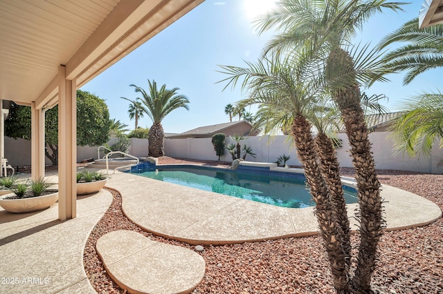 view of pool with a patio