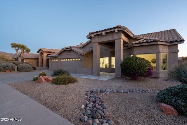 view of front of house featuring a garage