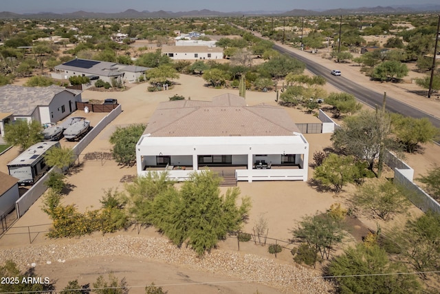 6133 E Dixileta Dr, Cave Creek, AZ 85331 - aerial view of residential area featuring a mountainous background
