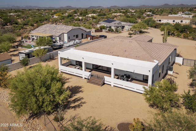 6133 E Dixileta Dr, Cave Creek, AZ 85331 - aerial view of residential area featuring a mountain backdrop