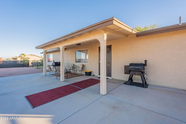 view of patio / terrace featuring area for grilling