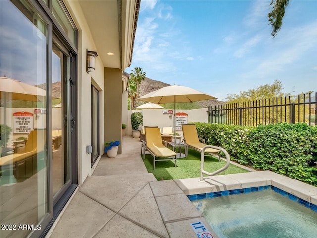 exterior space with a patio area