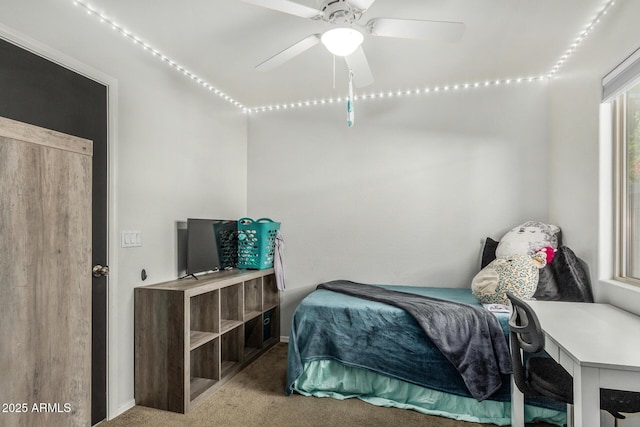 1940 W Expressman St, Apache Junction, AZ 85120 - bedroom with carpet floors and a ceiling fan