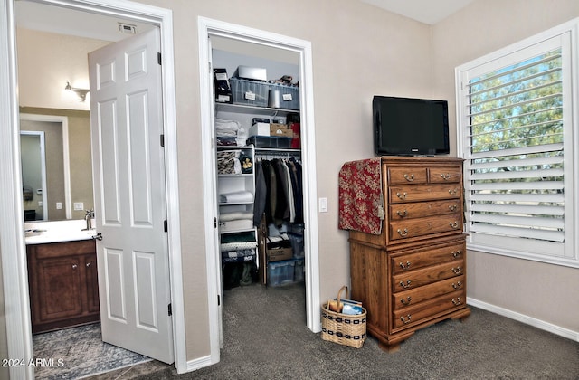 view of closet