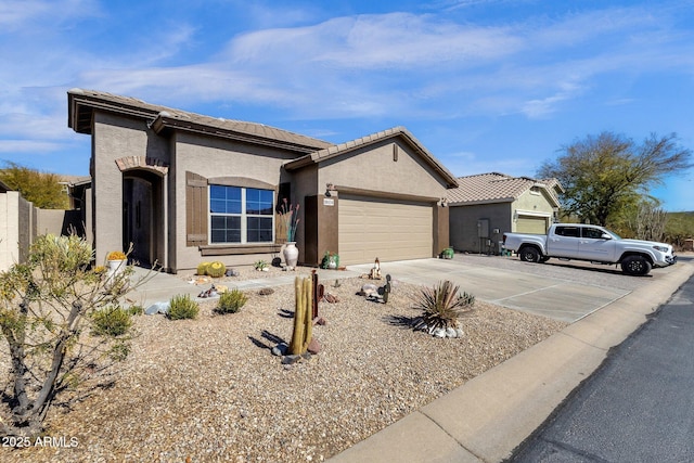 view of front of home featuring a garage