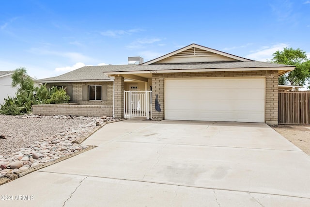 ranch-style house with a garage