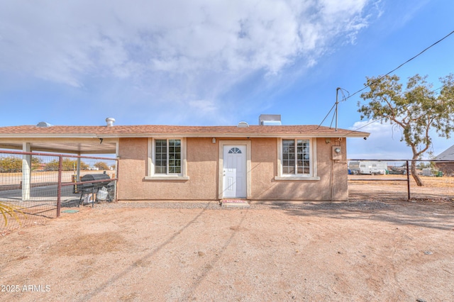 view of front of home