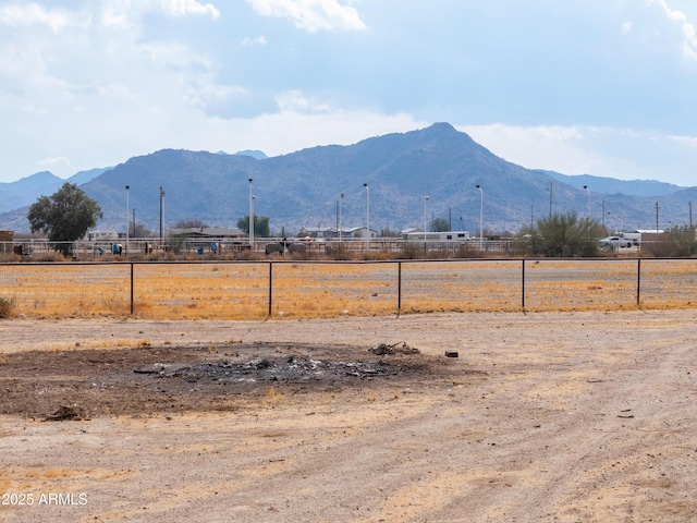 property view of mountains featuring a rural view