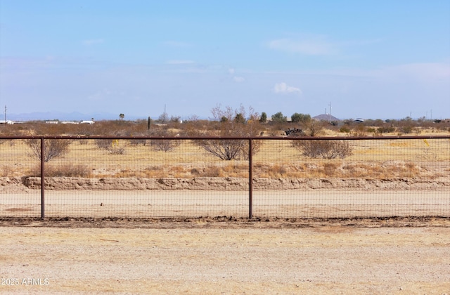 view of yard featuring a rural view