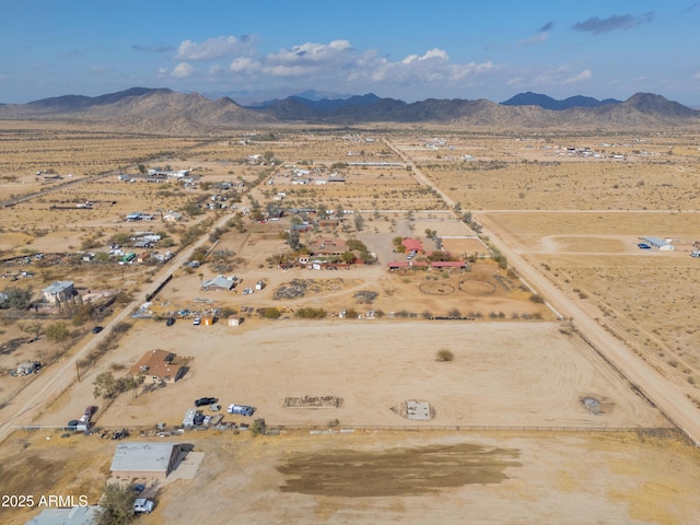 aerial view featuring a mountain view